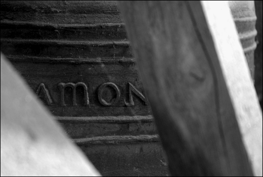 Detail of bell inscription, Womenswold, Kent